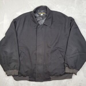 Alan Stuart Jacket Men 1X Coat Full Zip Up Sport‎ Prep Vintage USA Made Big Tall